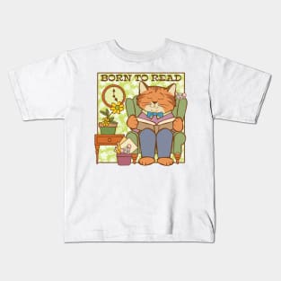 Born to Read Cat and Mice Kids T-Shirt